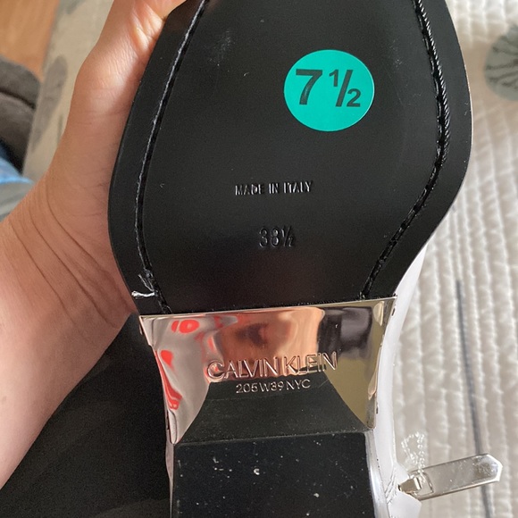 Calvin Klein Leather Western Boots - Picture 4 of 9